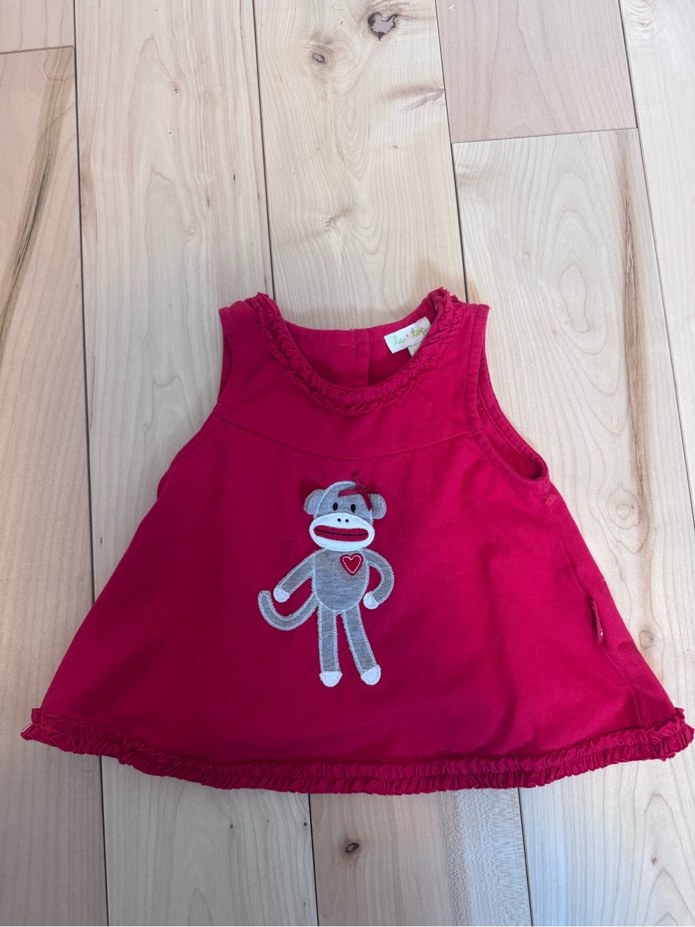 Le Top Red Ruffled Top